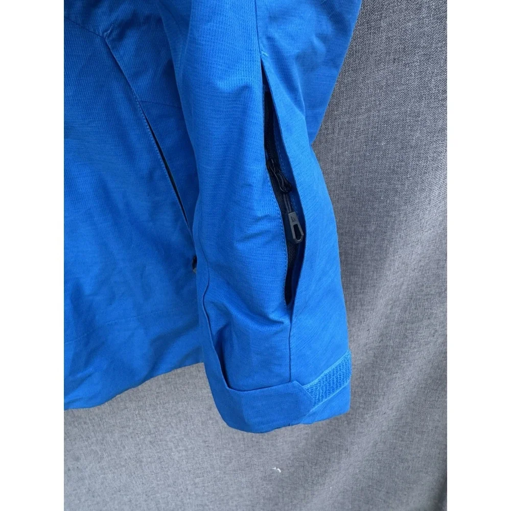 North Face Men's Small Ski Snowboarding Jacket with Removable Hood Blue